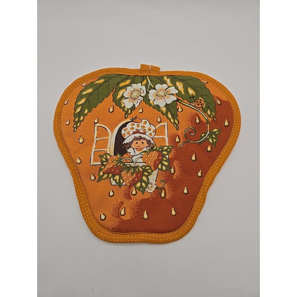 Vintage Strawberry Shortcake 1980 American Greetings Orange Hot Pad  Exc